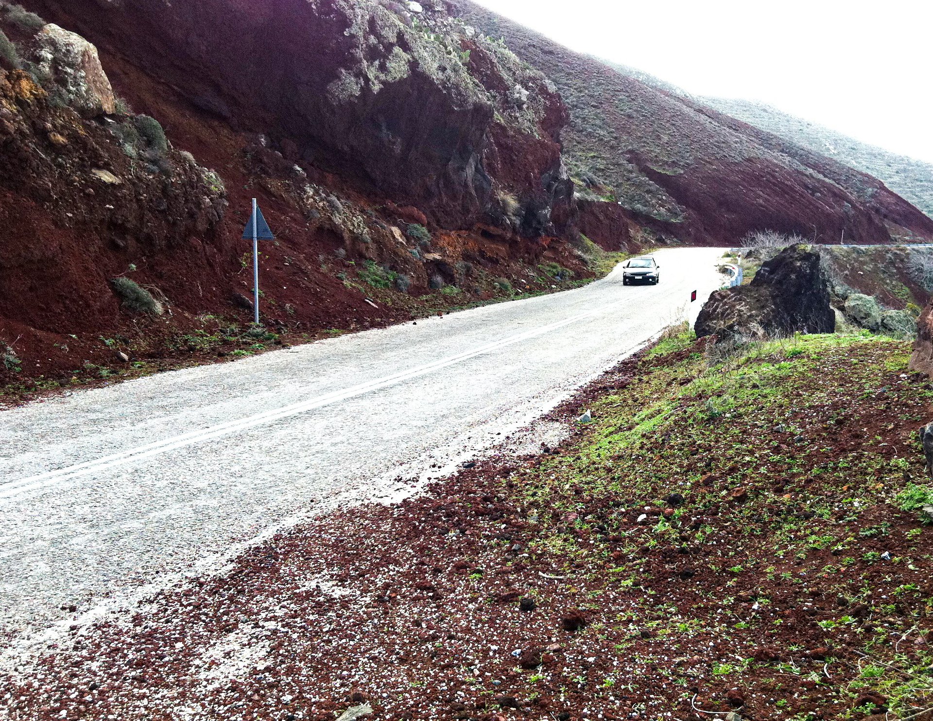 The Aegean meeting the volcanic coast - life conquered from explosive anger